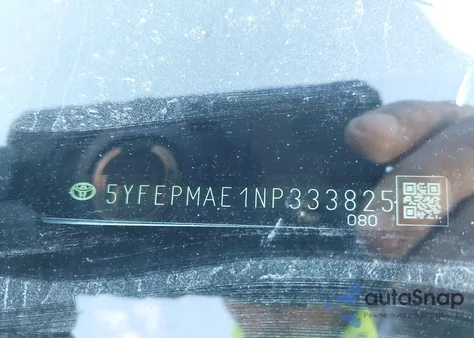 2022 Toyota Corolla Le из США, поврежденный, VIN 5YFEPMAE1NP333825